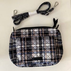 Vera Bradley plaid crossbody bag.